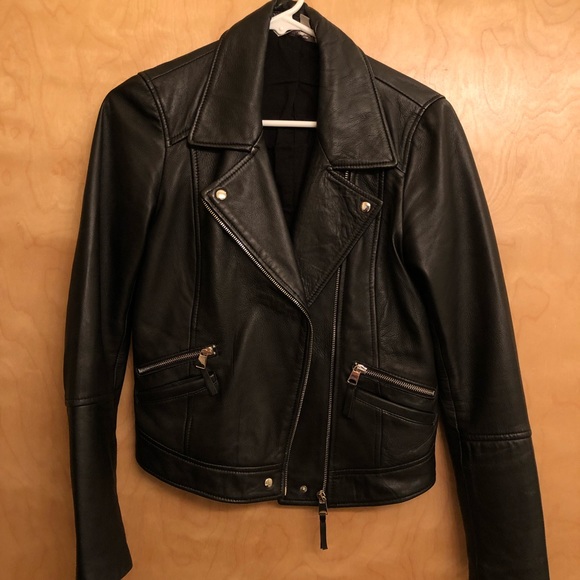Zara Jackets & Blazers - Zara Trafaluc Black Leather Jacket